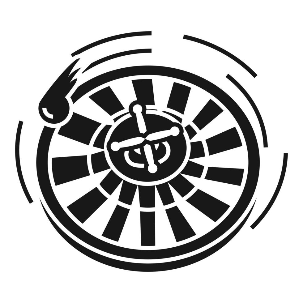 icono de casino, estilo simple vector