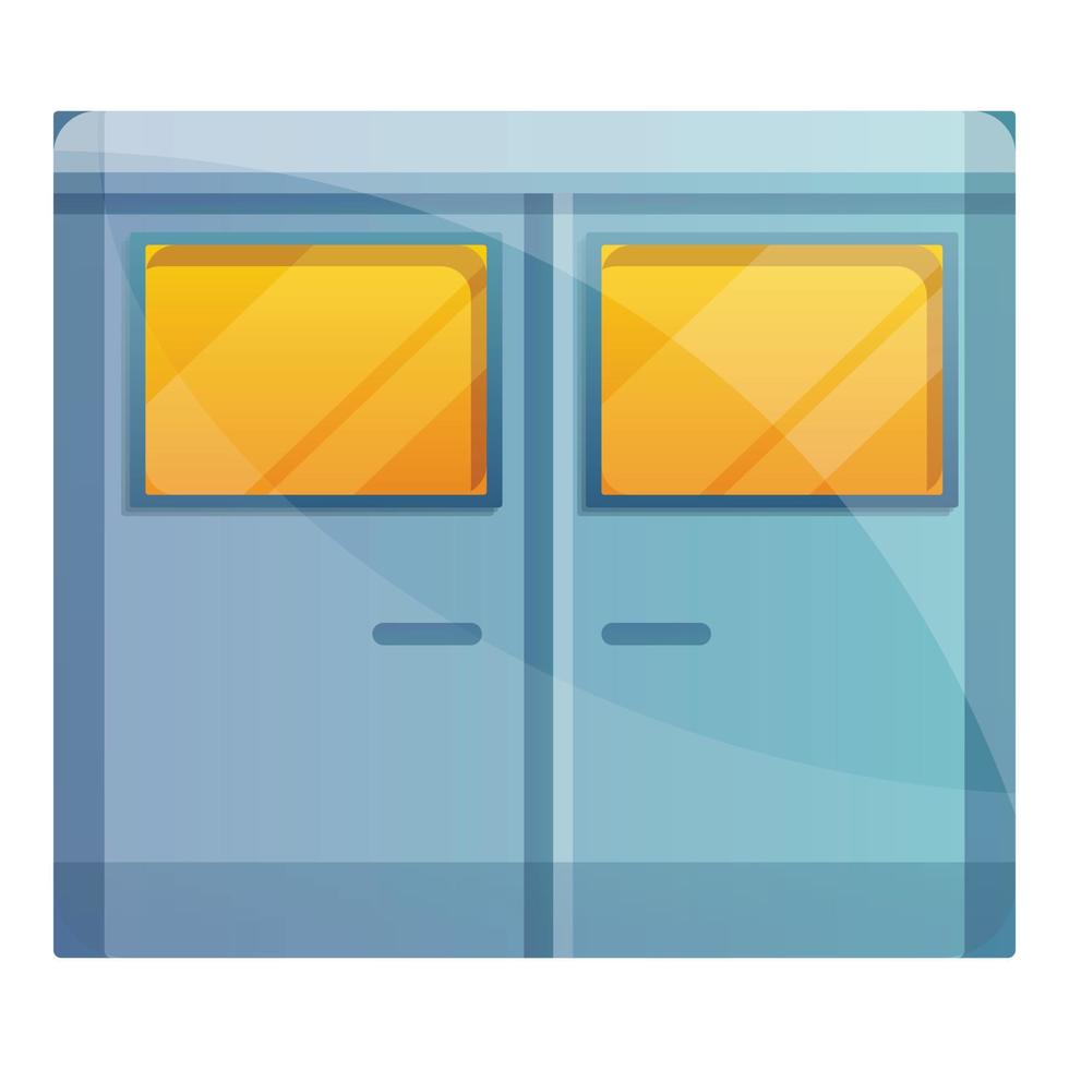 Bakery oven room icon, cartoon style vector