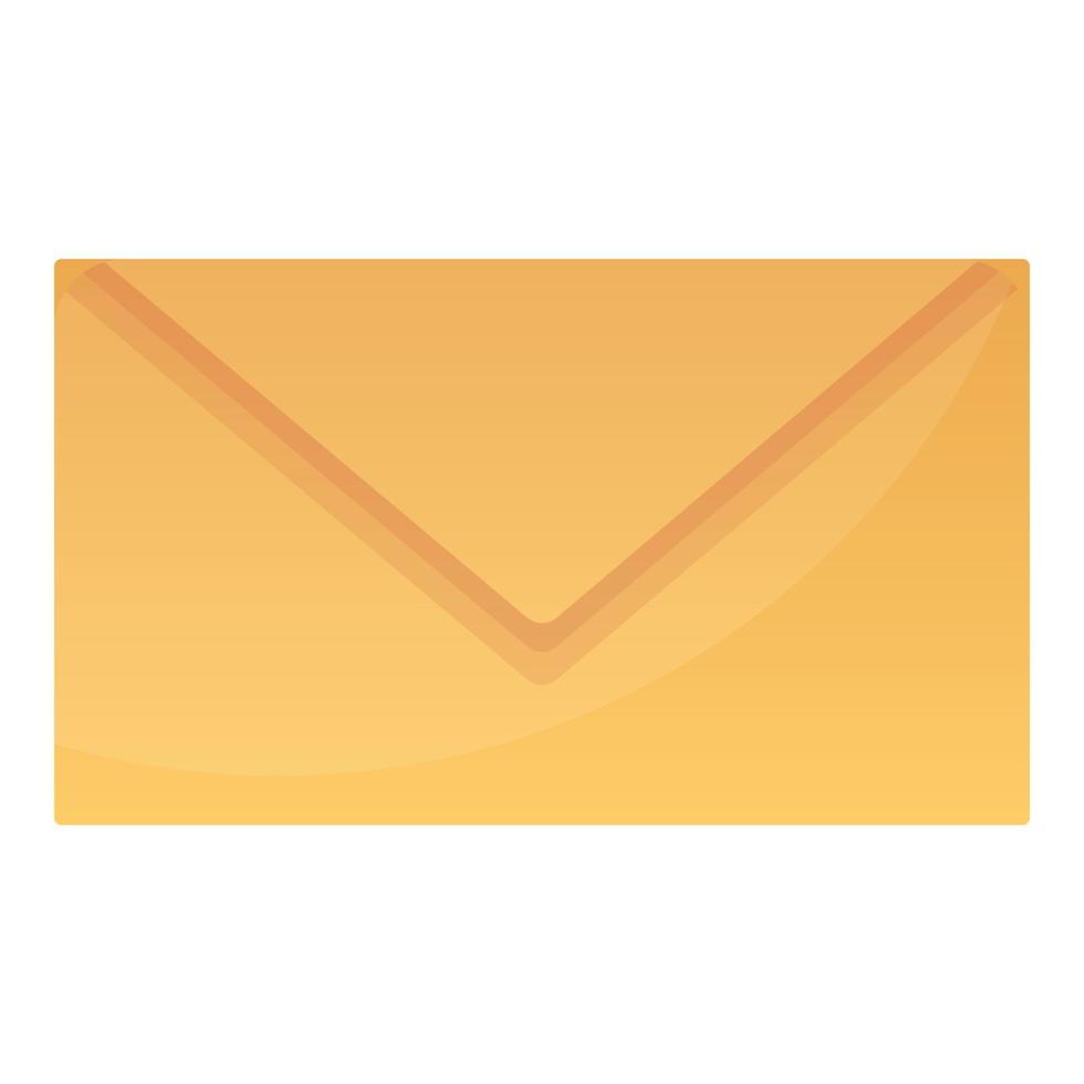 Post envelope icon, cartoon style vector