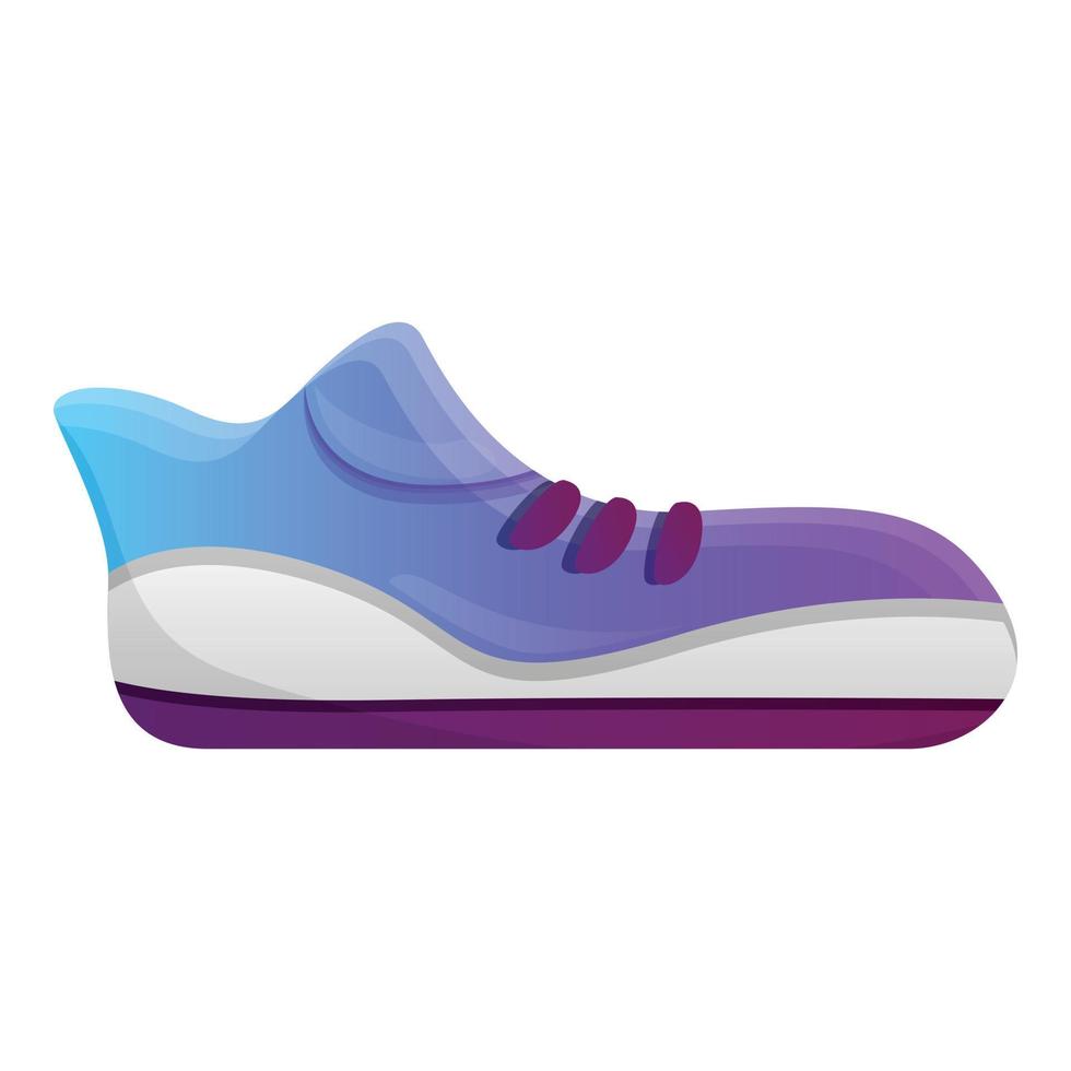 icono de zapatillas, estilo de dibujos animados vector