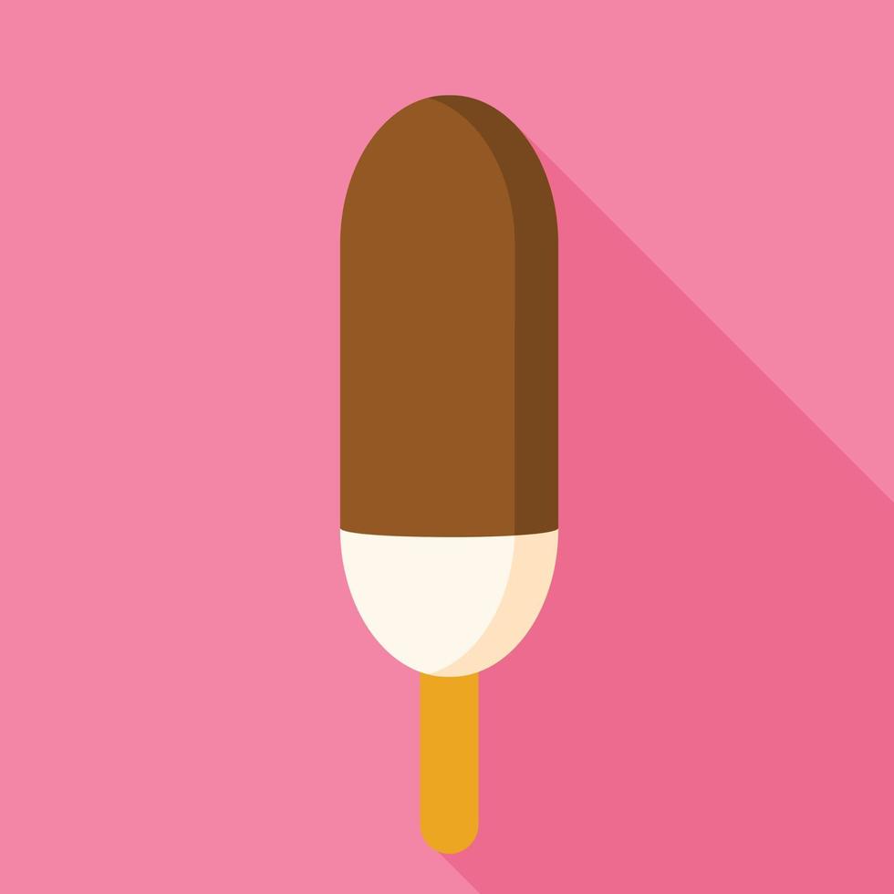 Classic popsicle icon, flat style vector