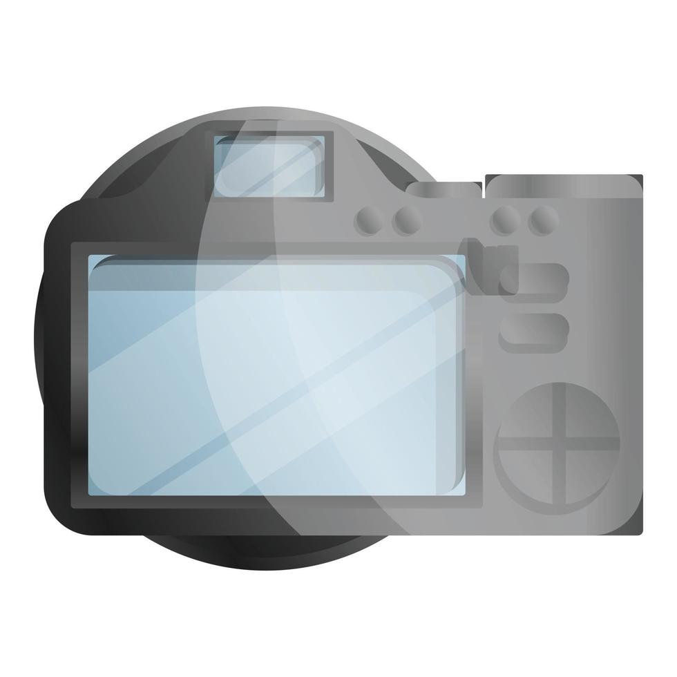 Tft display camera icon, cartoon style vector