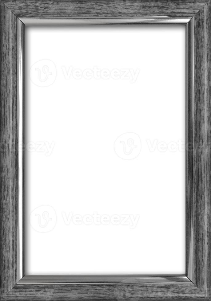 Empty picture frame with a free place inside, isolated on white photo