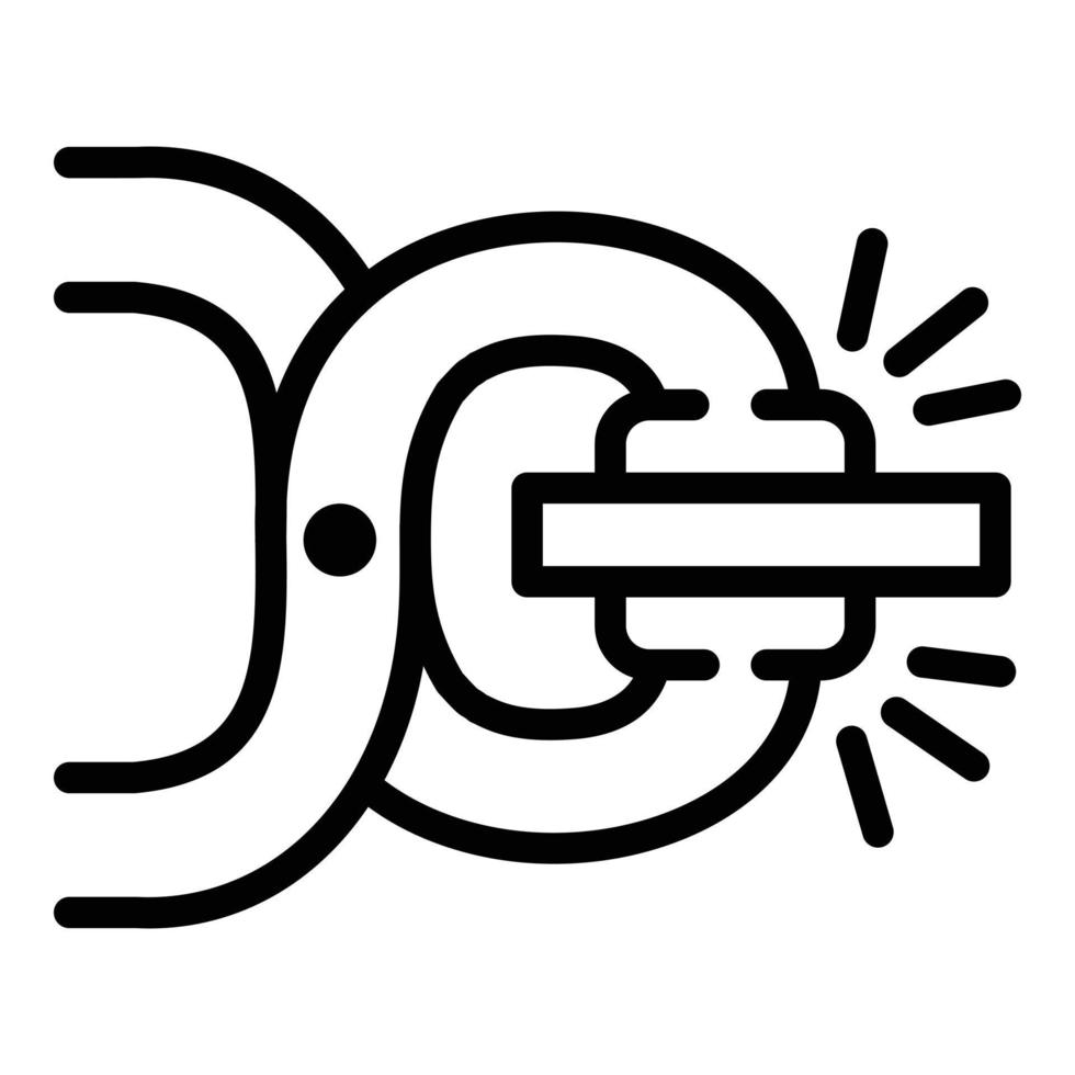 Anvil pliers icon, outline style vector