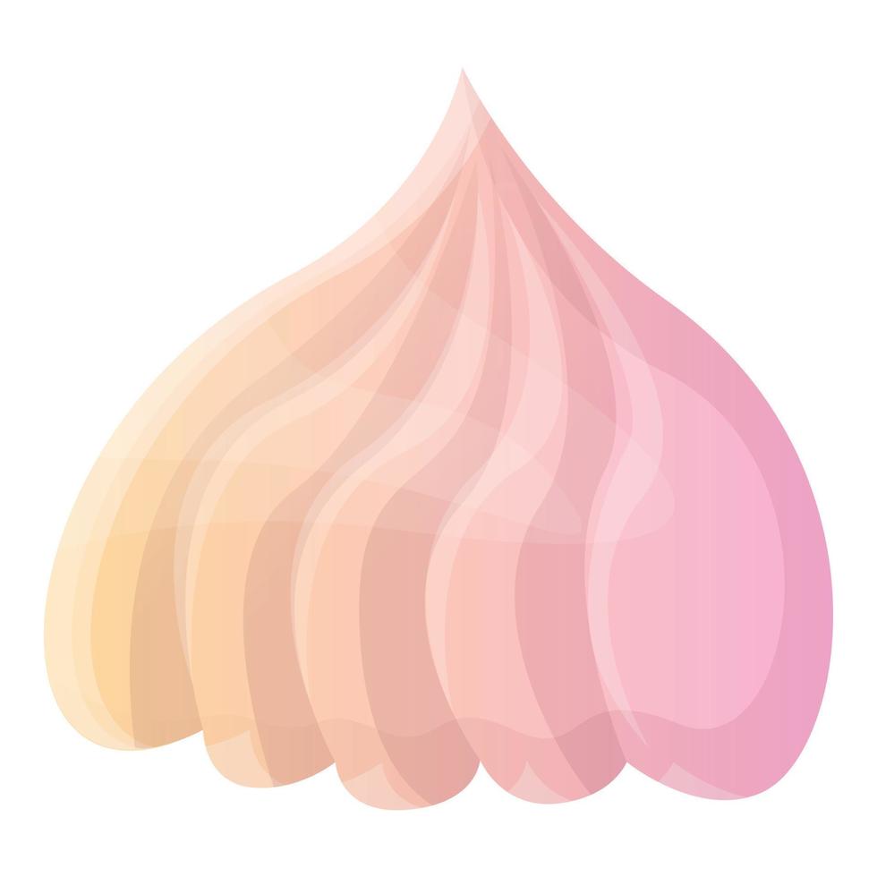 icono de merengue de onda, estilo de dibujos animados vector