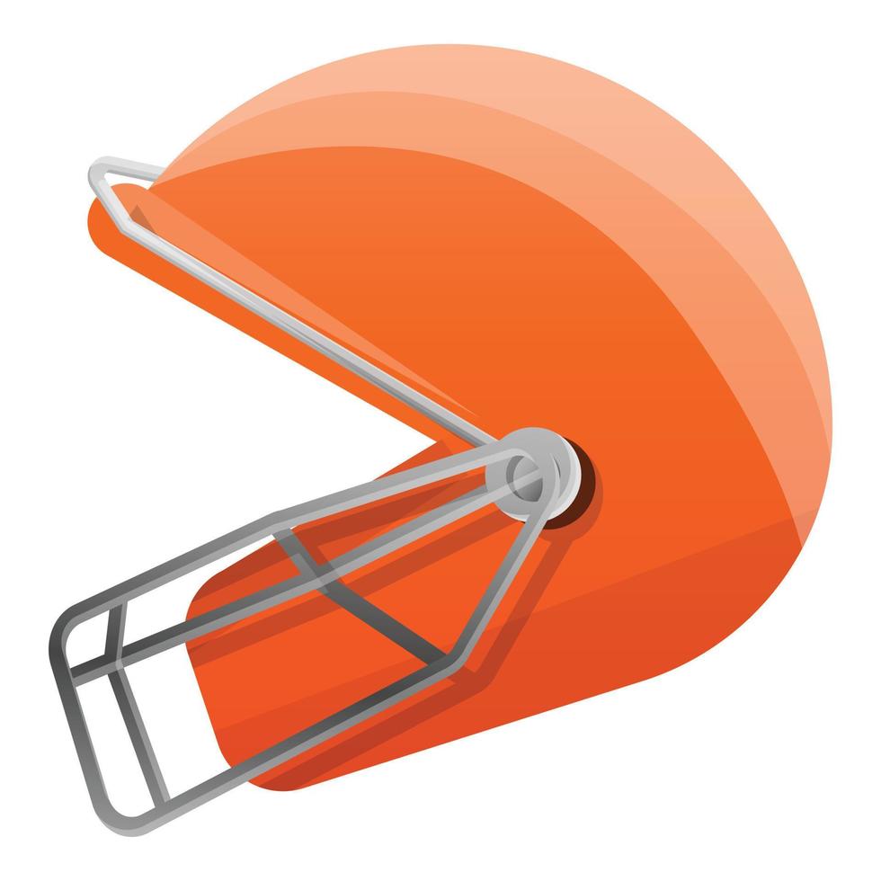 Modern american football helmet icon, cartoon style vector