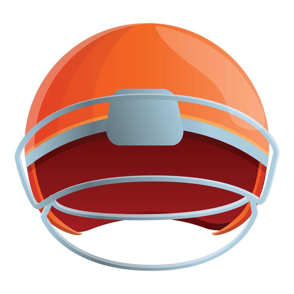 American football helmet icon, cartoon style vector