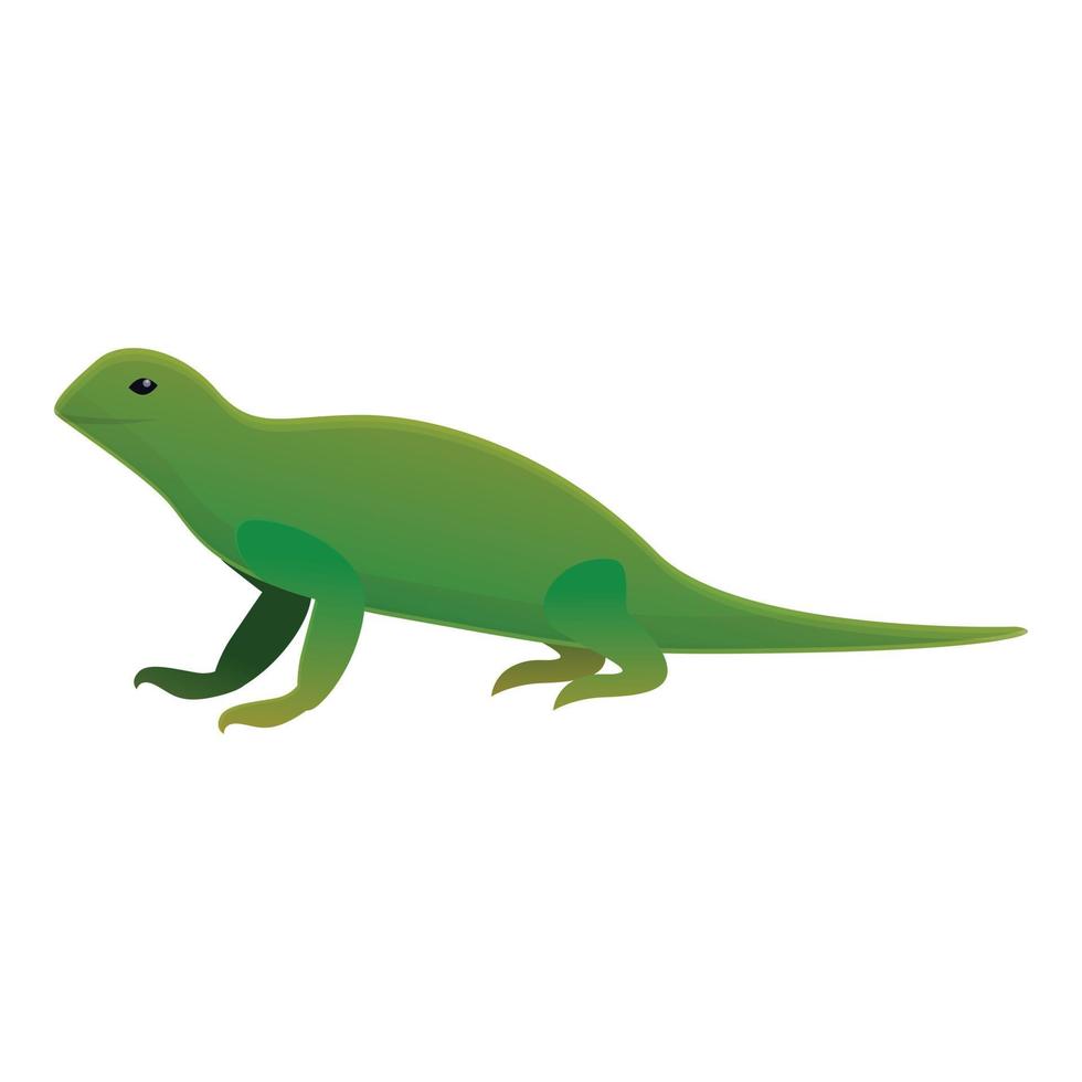 icono de lagarto iguana, estilo de dibujos animados vector
