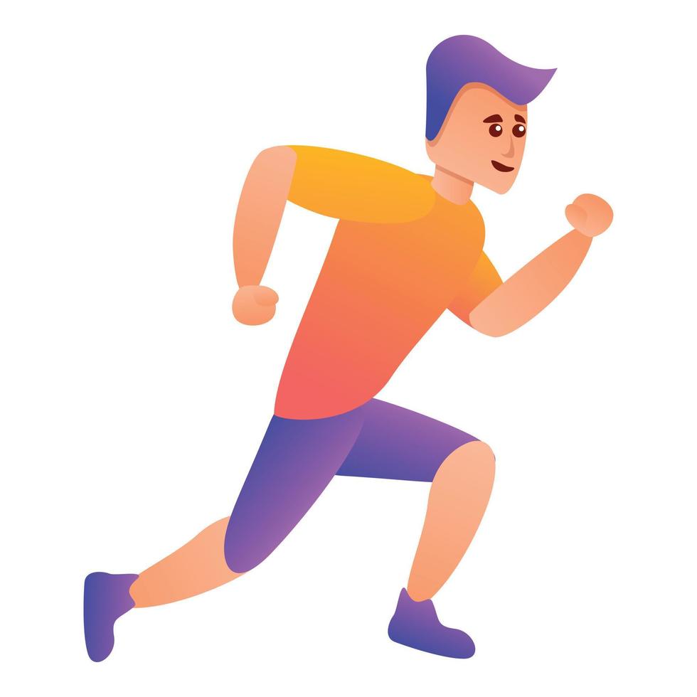 Speed running icon cartoon style Royalty Free Vector Image