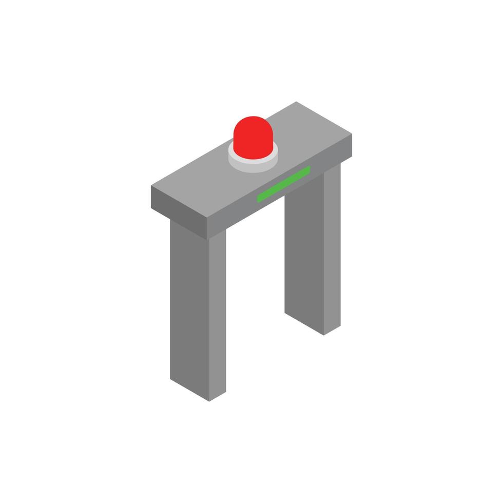 Scans people 3d isometric icon vector