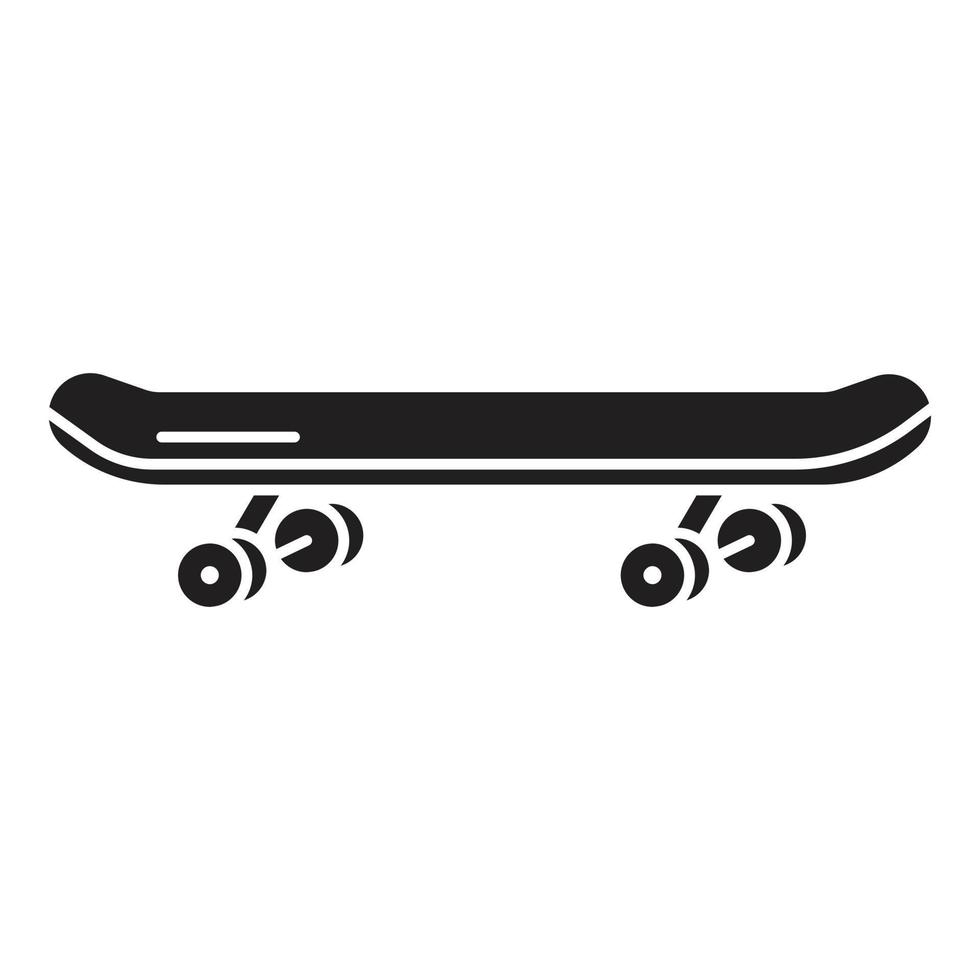 icono de patineta, estilo simple vector