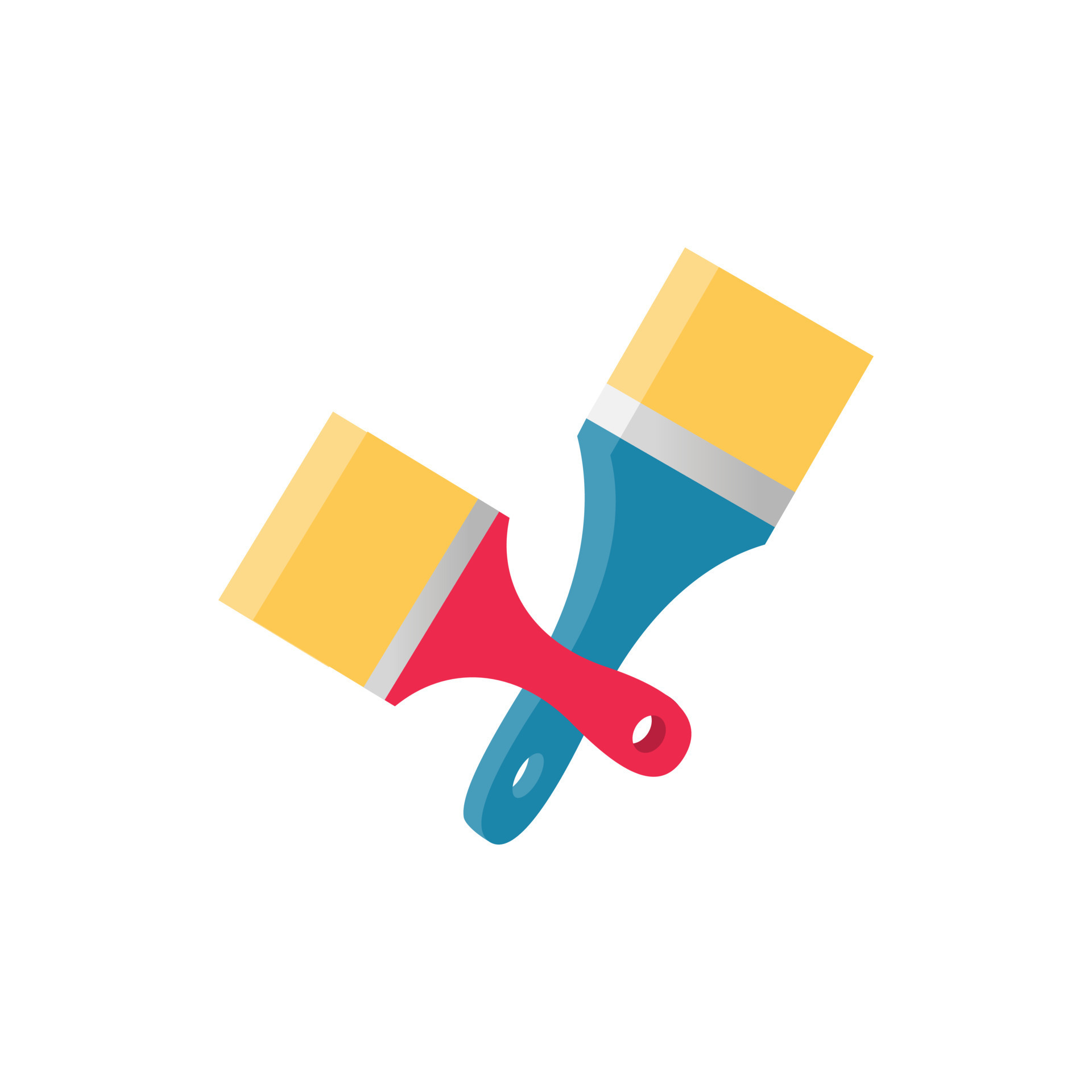 Paint brush icon, isometric 3d style 14187947 Vector Art at Vecteezy