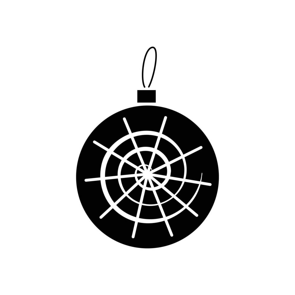 Christmas ball icon vector