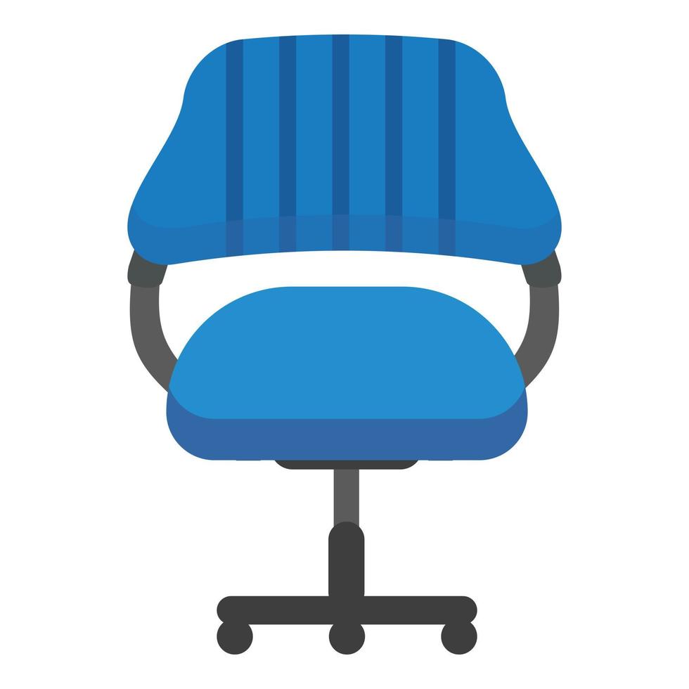 vector de dibujos animados de icono de silla de escritorio de trabajo. lado de la oficina