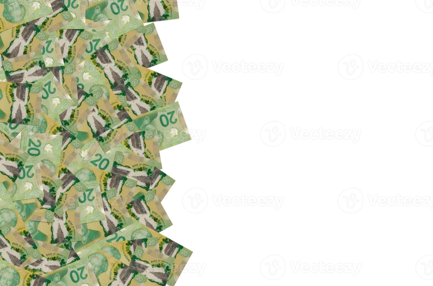 Her Majesty Queen Elizabeth II Portrait from Canada 20 Dollars 2012 Polymer Banknote pattern photo
