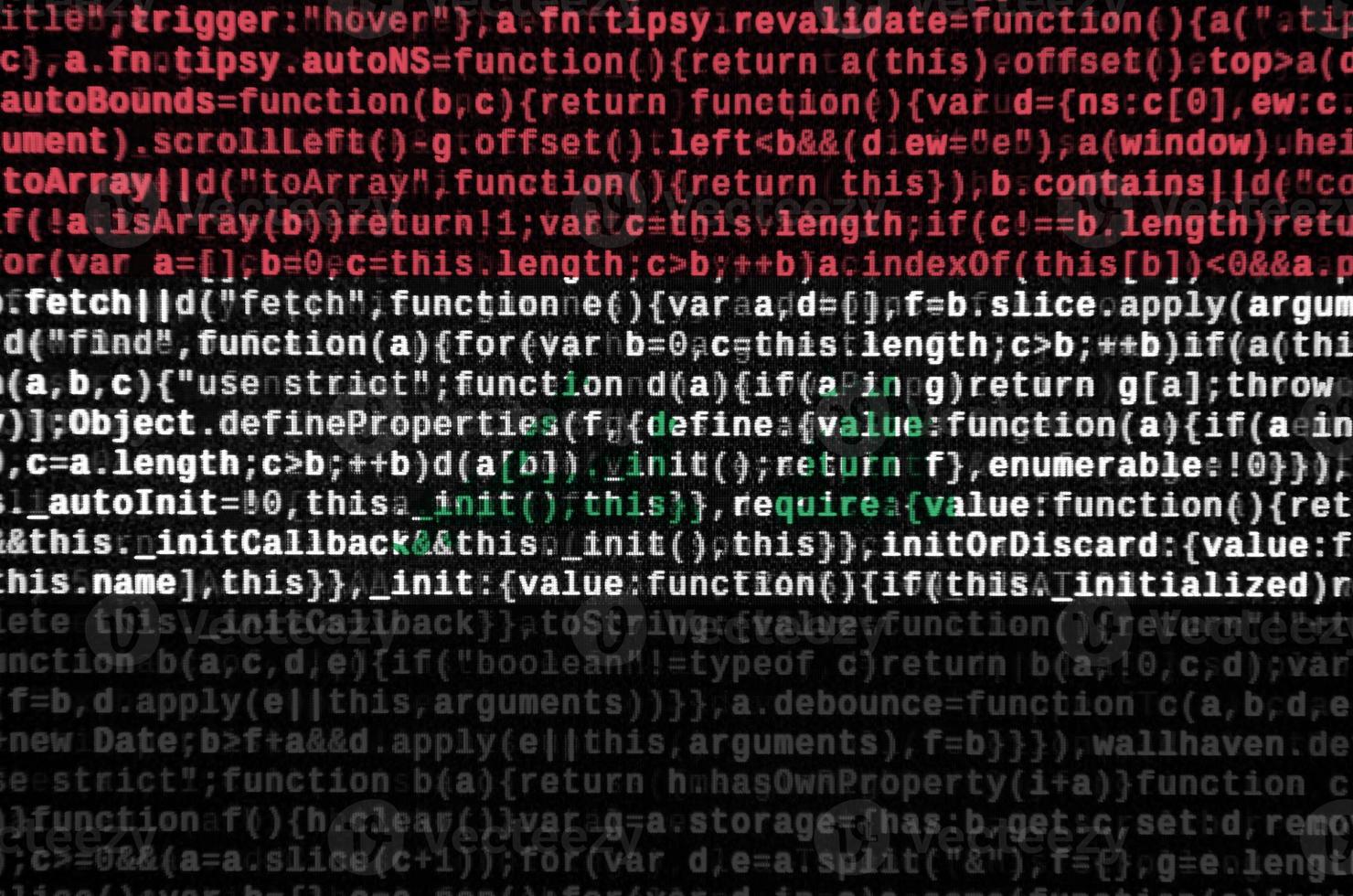 Iraq flag  is depicted on the screen with the program code. The concept of modern technology and site development photo