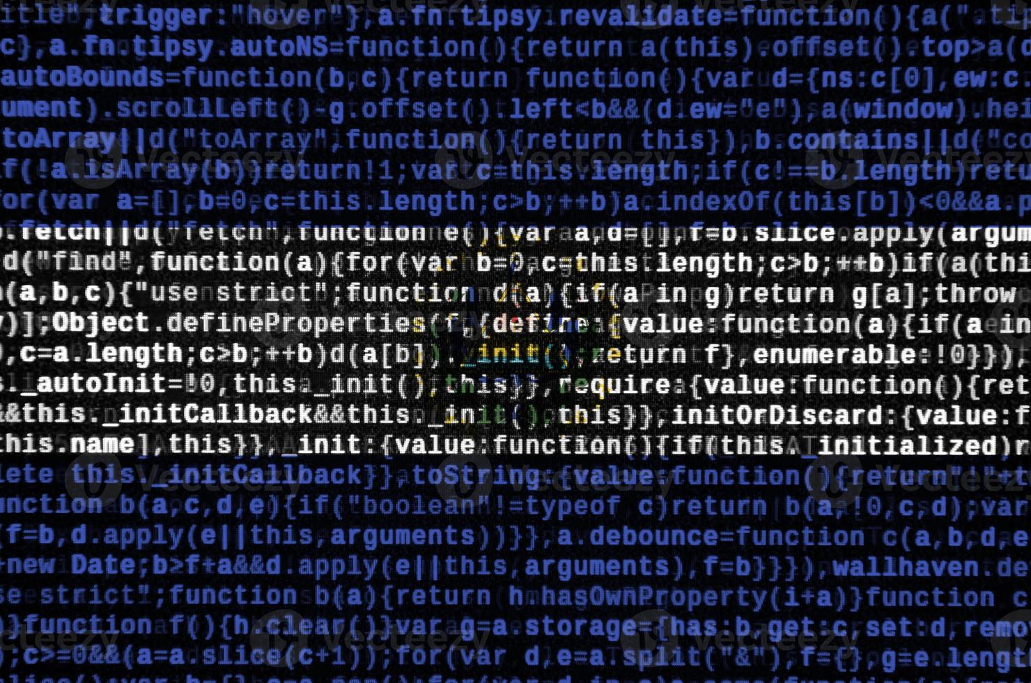 El Salvador flag  is depicted on the screen with the program code. The concept of modern technology and site development photo