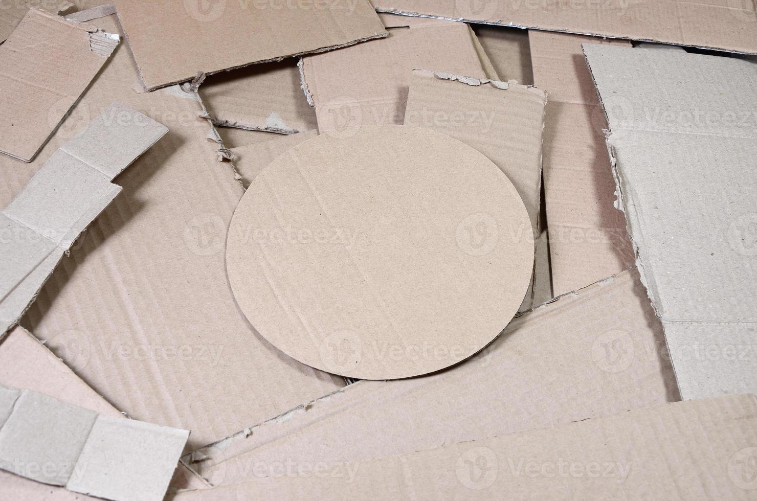 Background of paper textures piled ready to recycle. A pack of old office cardboard for recycling of waste paper. Pile of wastepaper photo