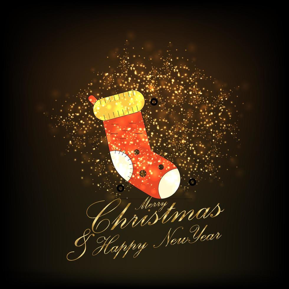 Merry Christmas and Happy new Year Abstract Glitter background vector