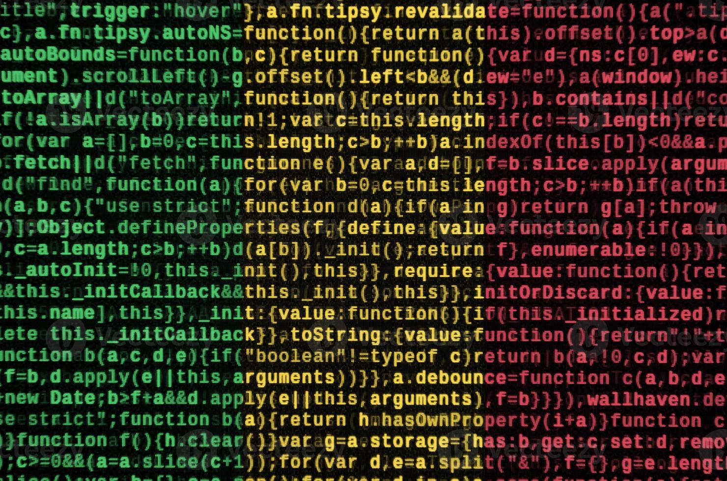 Mali flag  is depicted on the screen with the program code. The concept of modern technology and site development photo