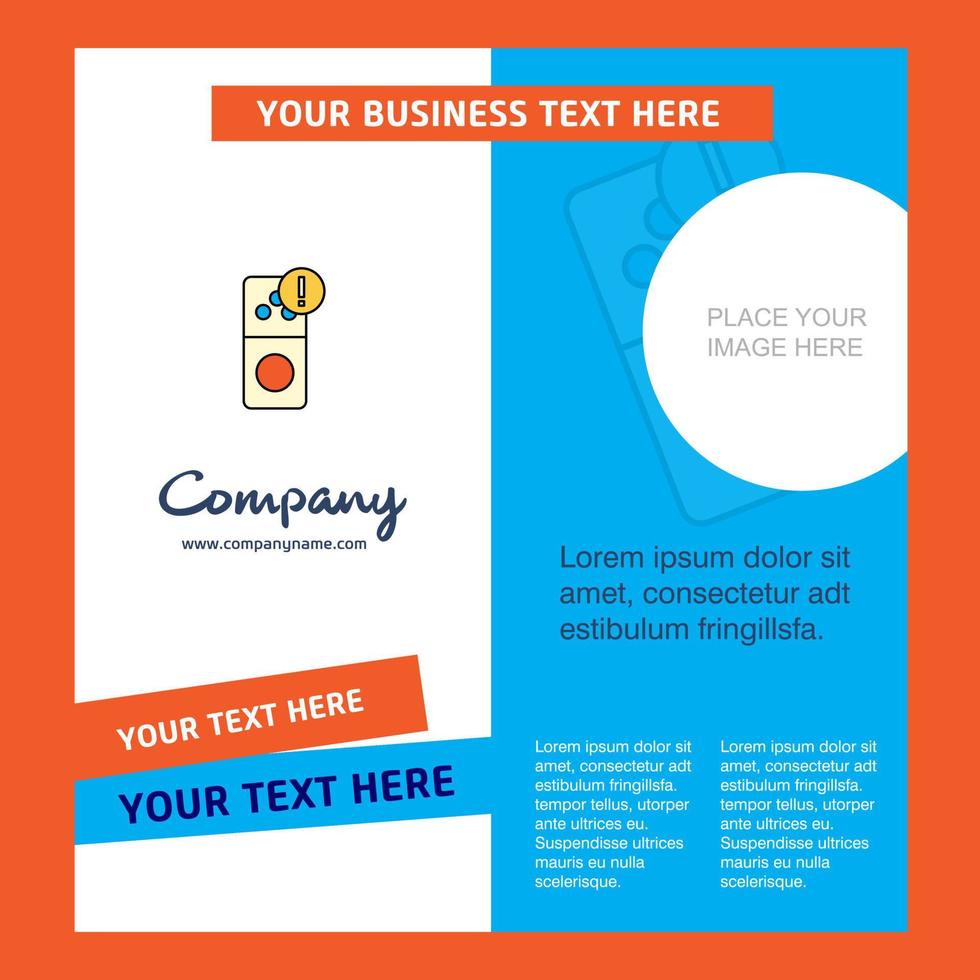 Internet error Company Brochure Template Vector Busienss Template