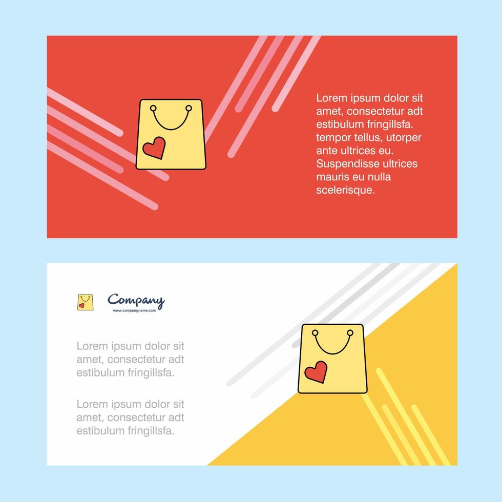 Shopping bag abstract corporate business banner template horizontal advertising business banner vector