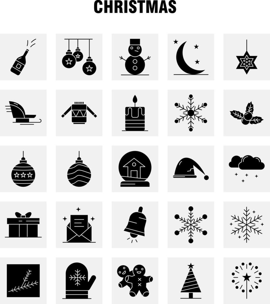 icono de glifo sólido de navidad para impresión web y kit de uxui móvil como nube estrella nublada cerveza de navidad bebida de vino de navidad paquete de pictogramas vector