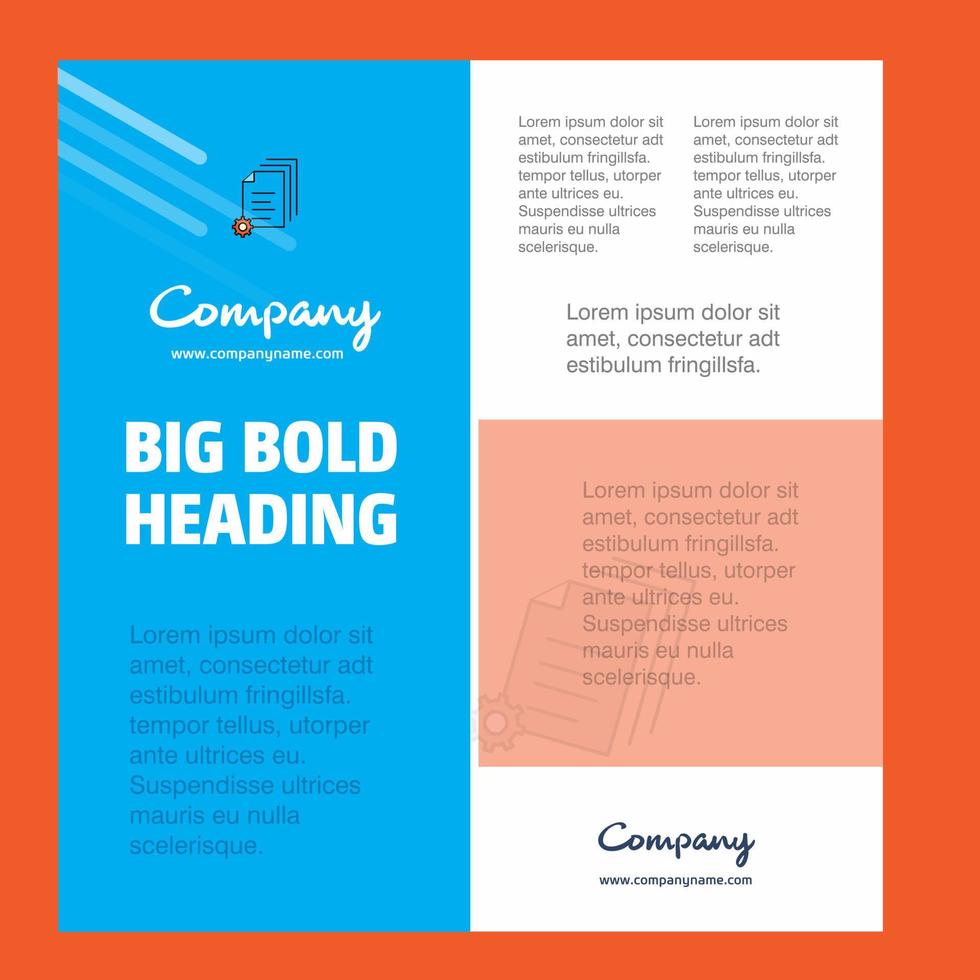 Document setting Business Company Poster Template with place for text and images vector background