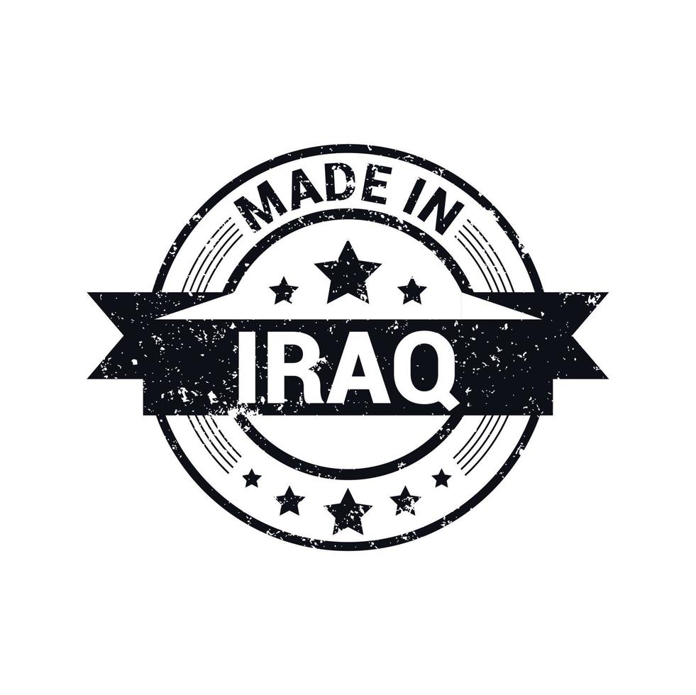 vector de diseño de sello de irak