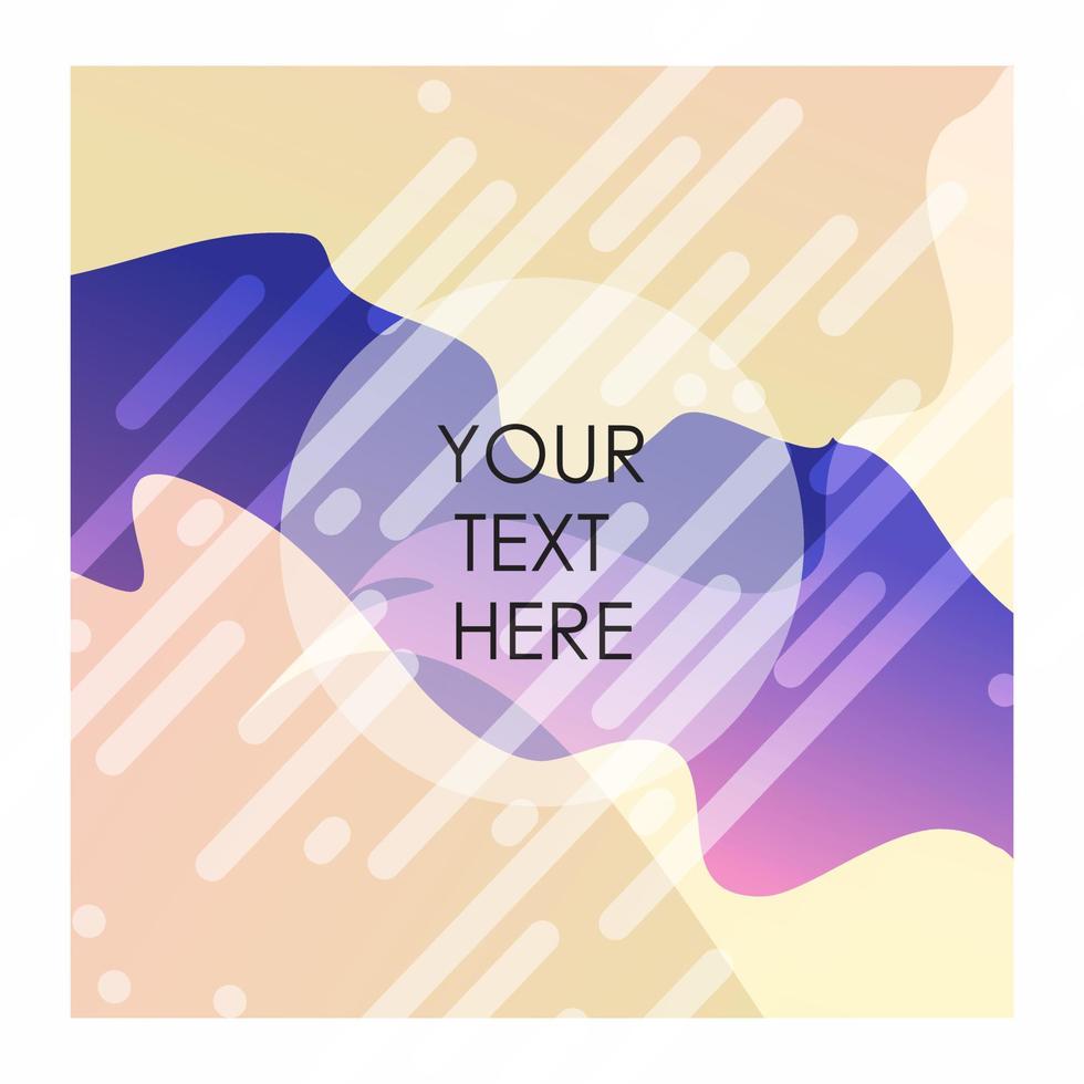 Colorful background with typography vector