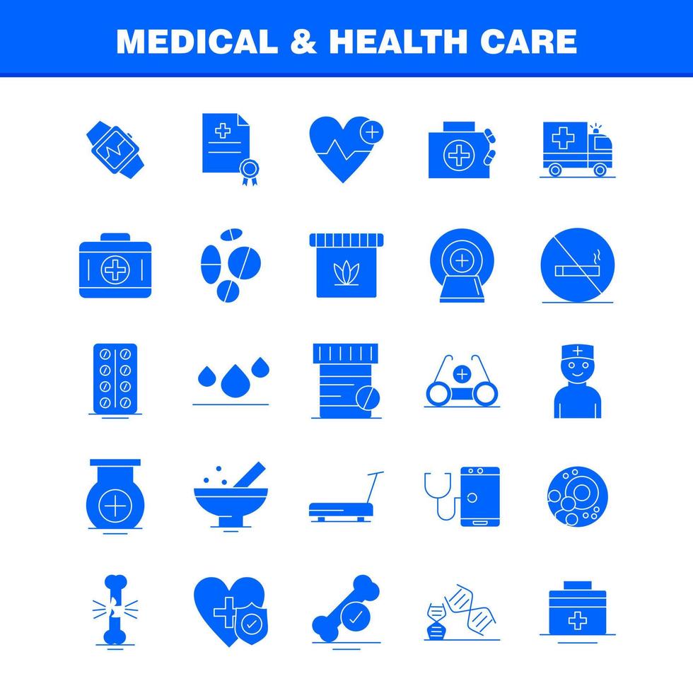 Medical And Health Care Solid Glyph Icon for Web Print and Mobile UXUI Kit Such as Medical Bone Health Hospital Medical Fitness Gym Machine Pictogram Pack Vector