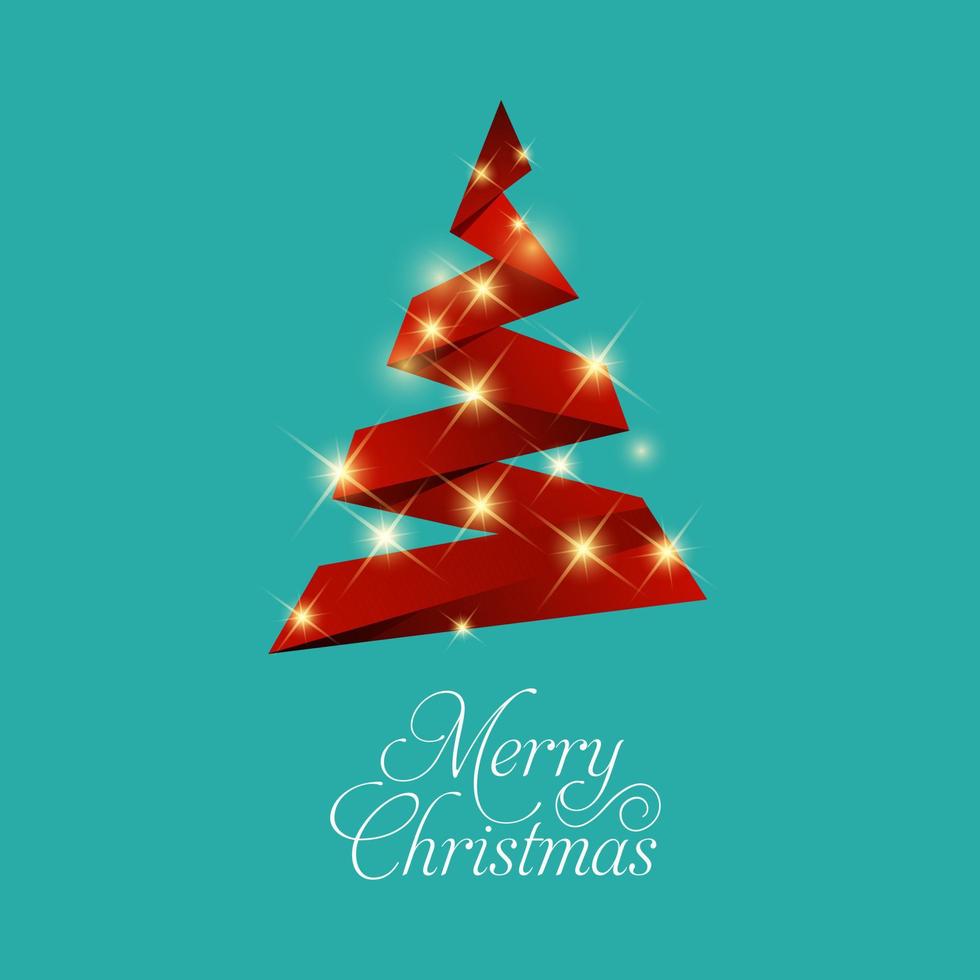 Merry Christmas creative design with blue background vector