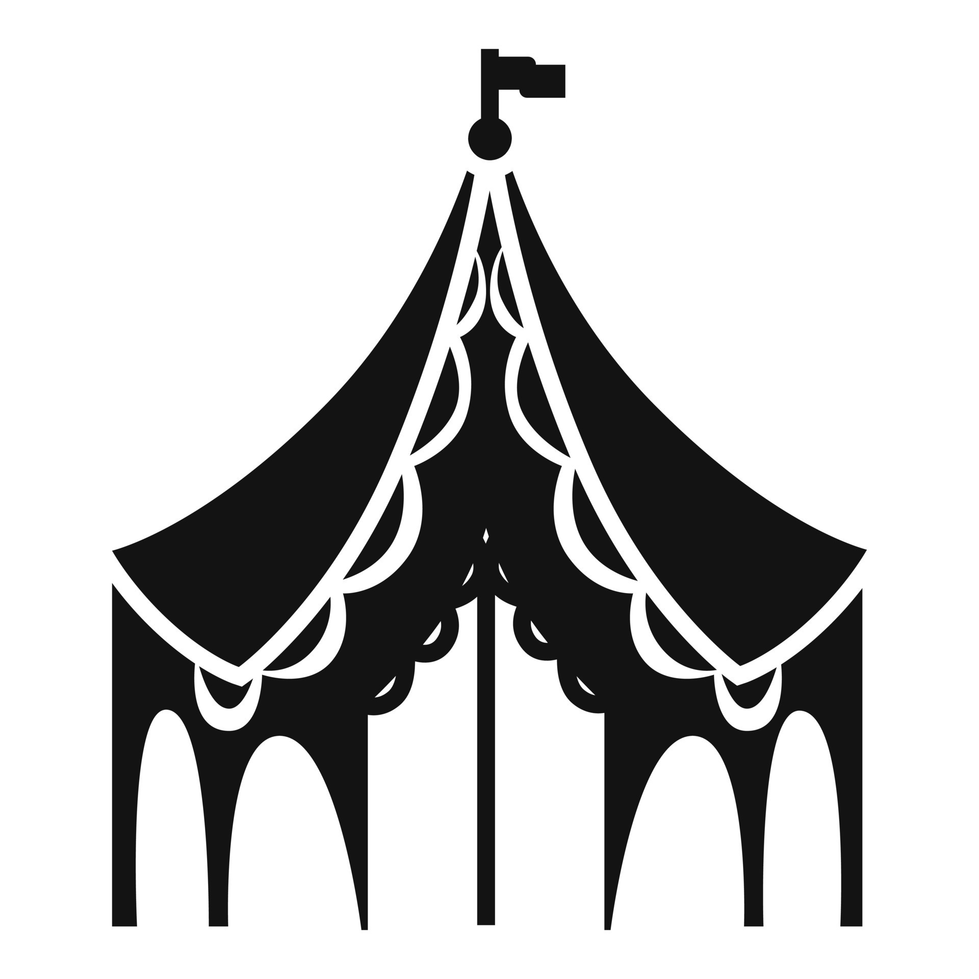 Festival tent icon, simple style 14191992 Vector Art at Vecteezy