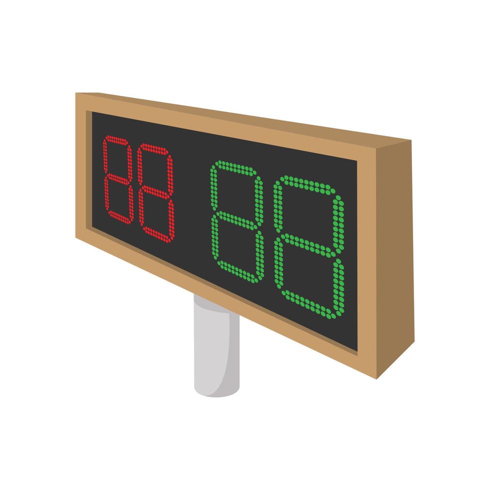 Football scoreboards cartoon icon vector