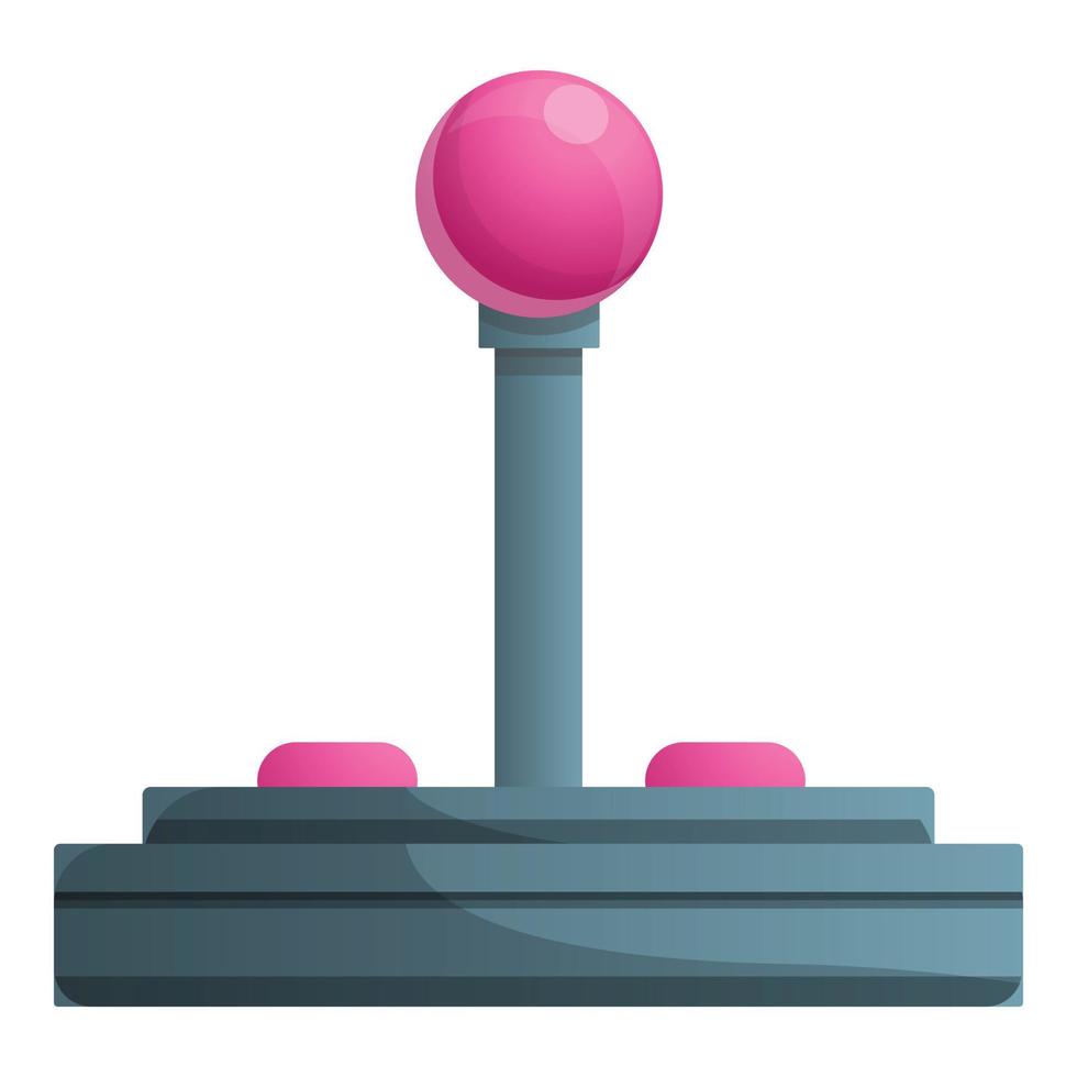 icono de joystick, estilo de dibujos animados vector