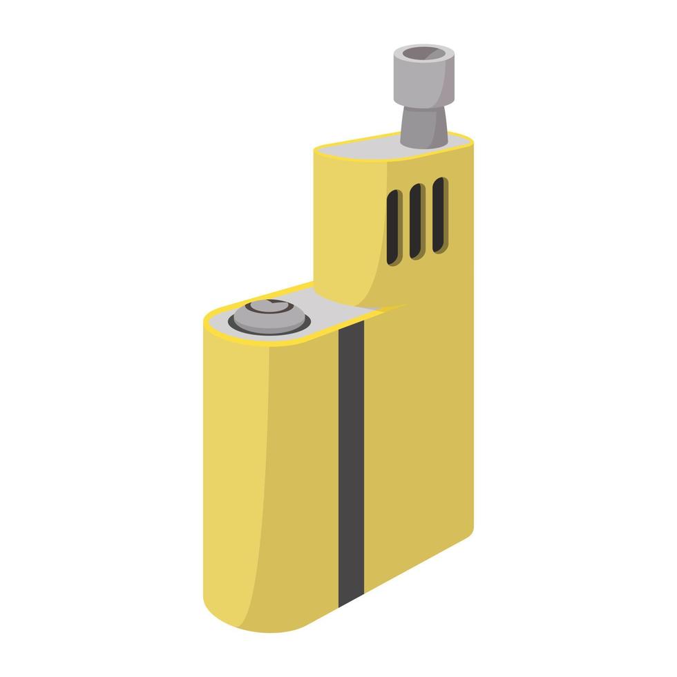 icono del dispositivo vaporizador, estilo de dibujos animados vector