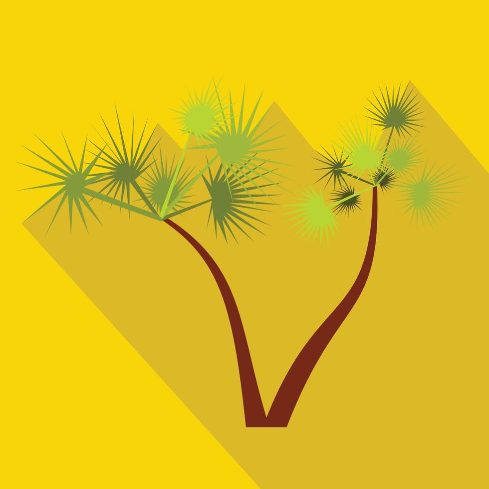 Palm trees icon, flat style vector