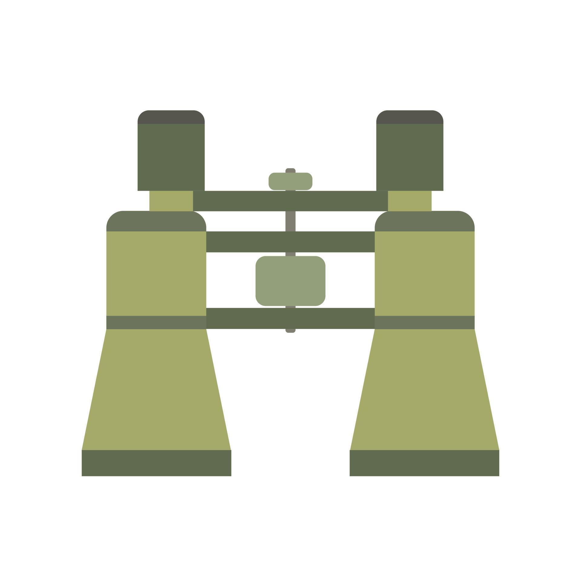Binocular flat icon 14192126 Vector Art at Vecteezy