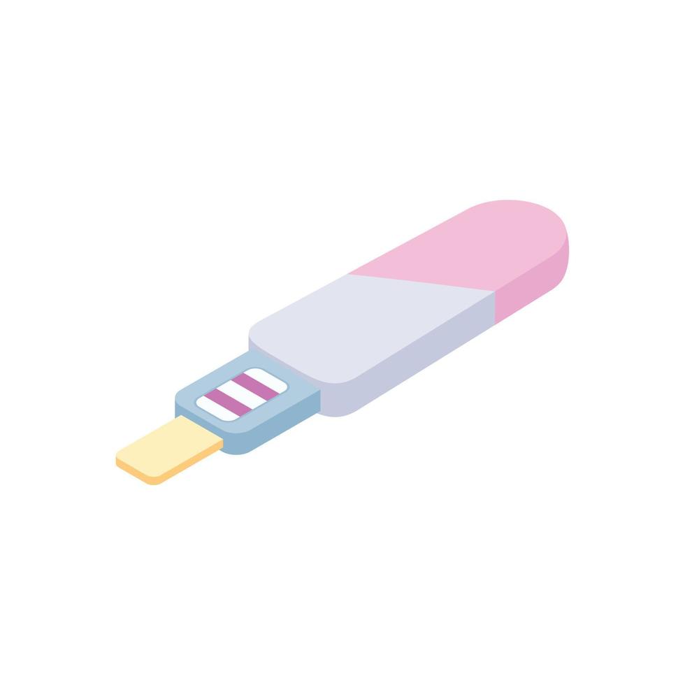 Pregnancy test isometric 3d icon vector