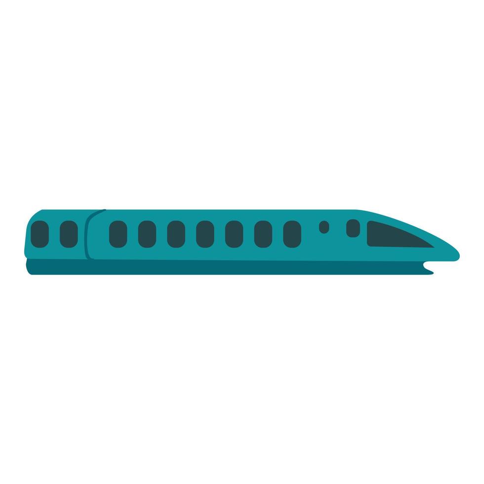 Speed train icon, flat style vector