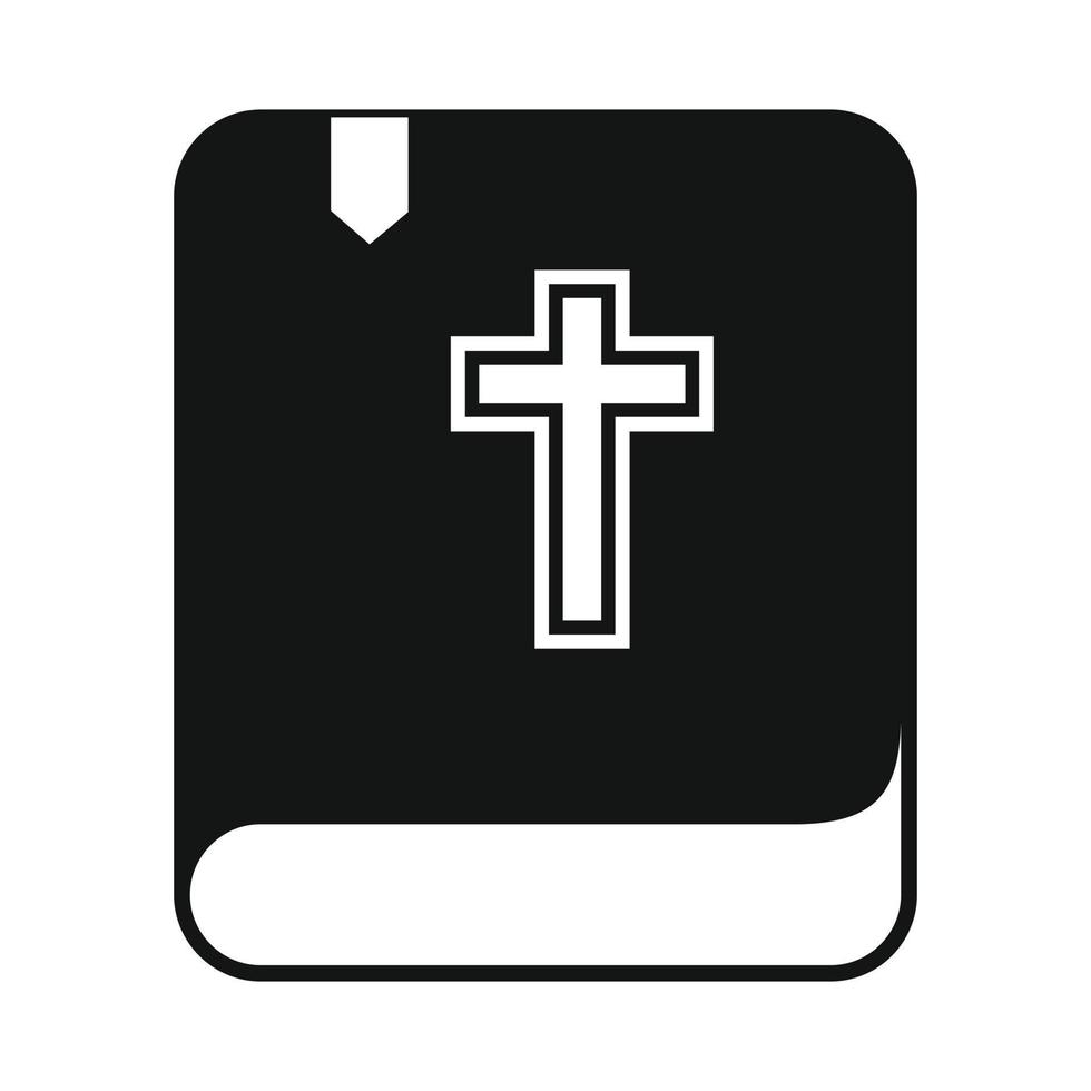 biblia solo icono simple vector