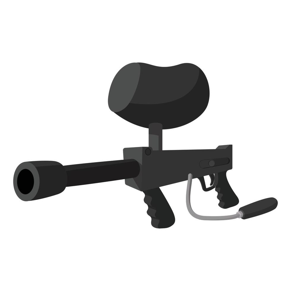 Paintball marker cartoon illustration vector