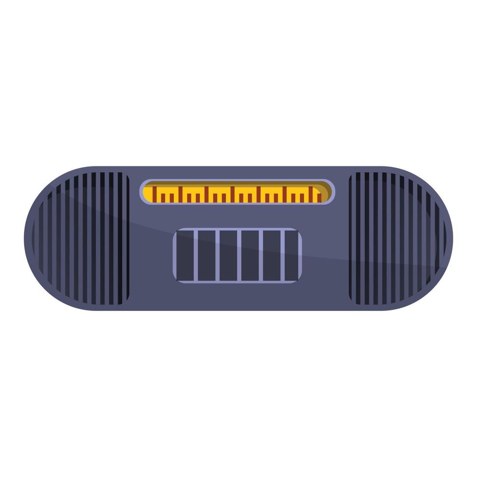 Radio boom box icon, cartoon style vector