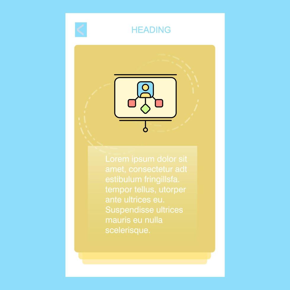 Presentation mobile vertical banner design design Vector