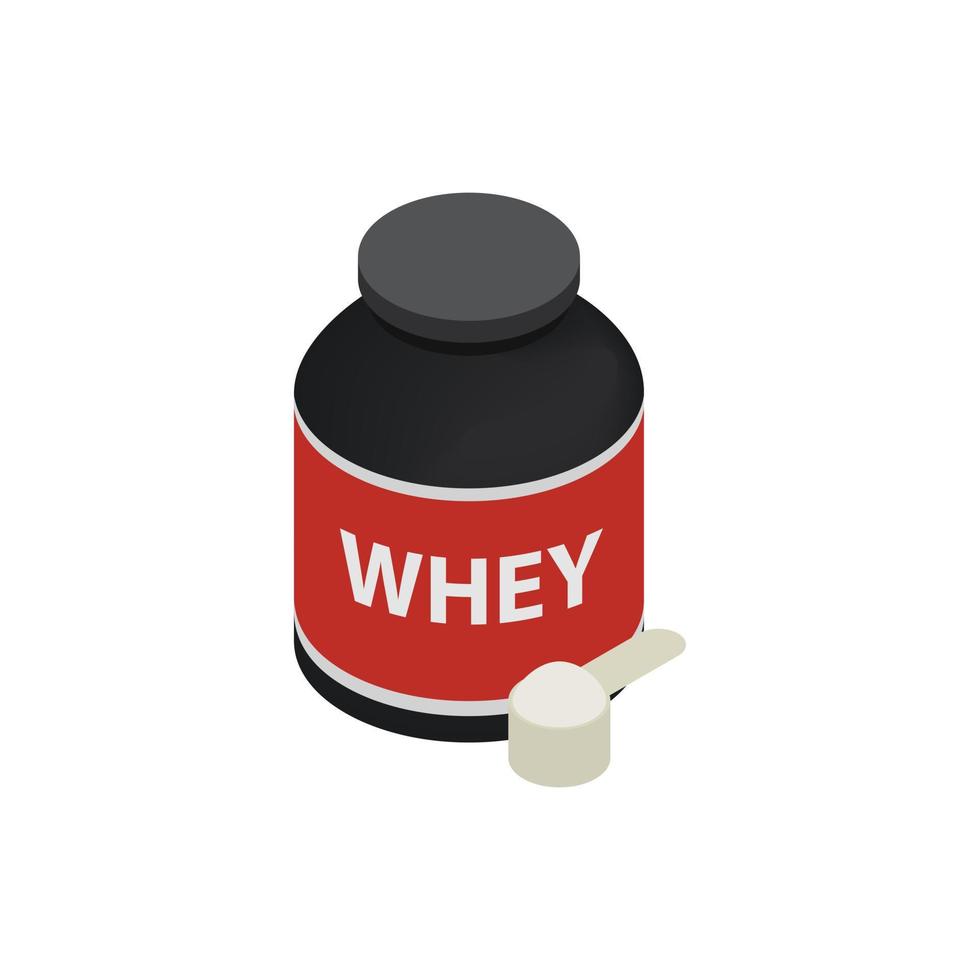 Sports nutrition icon, isometric 3d style vector