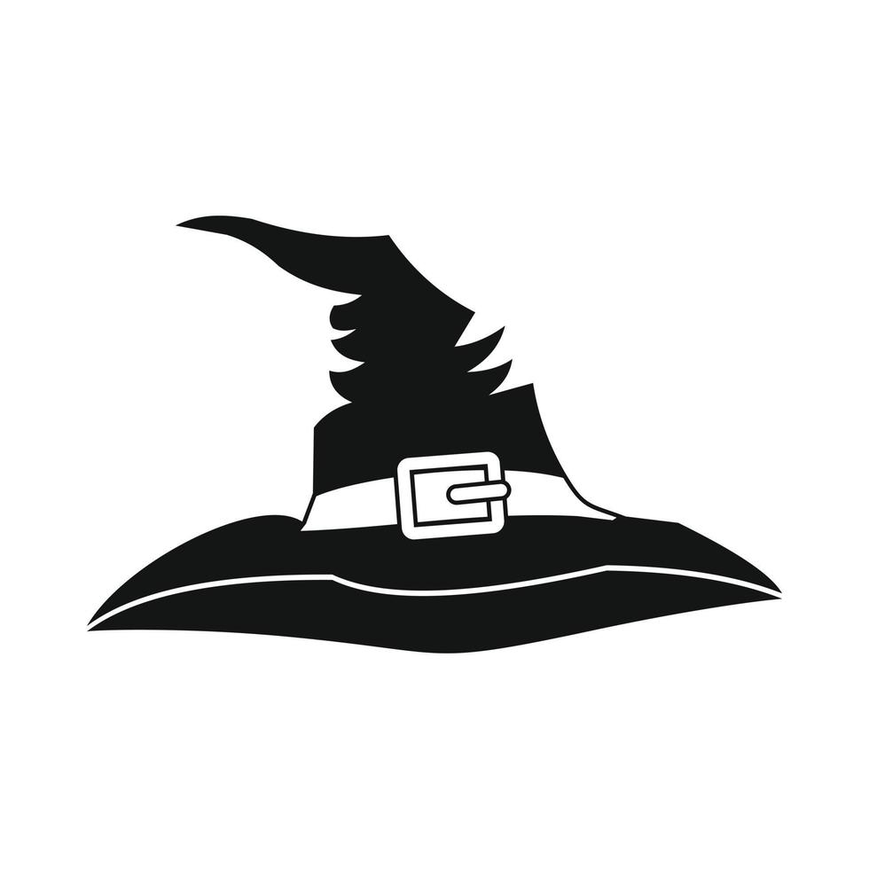 Witch hat icon vector