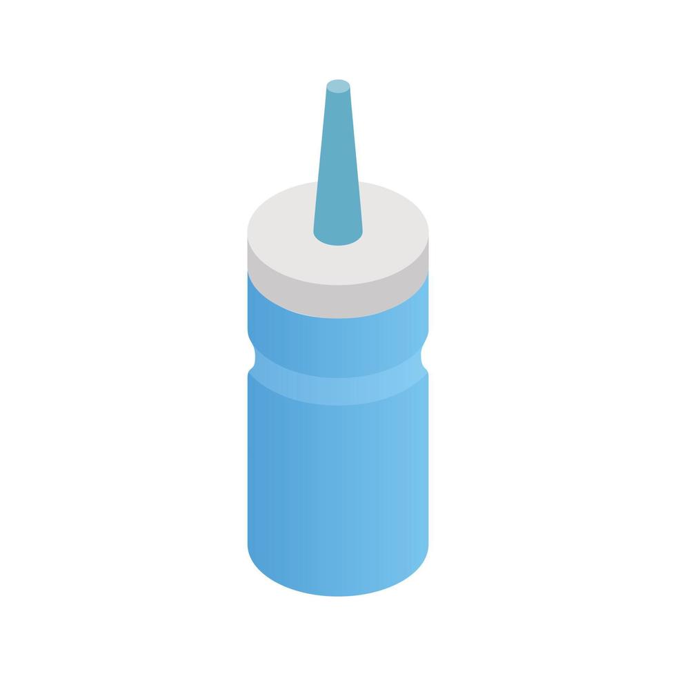 Sport drink bottle isometric icon vector