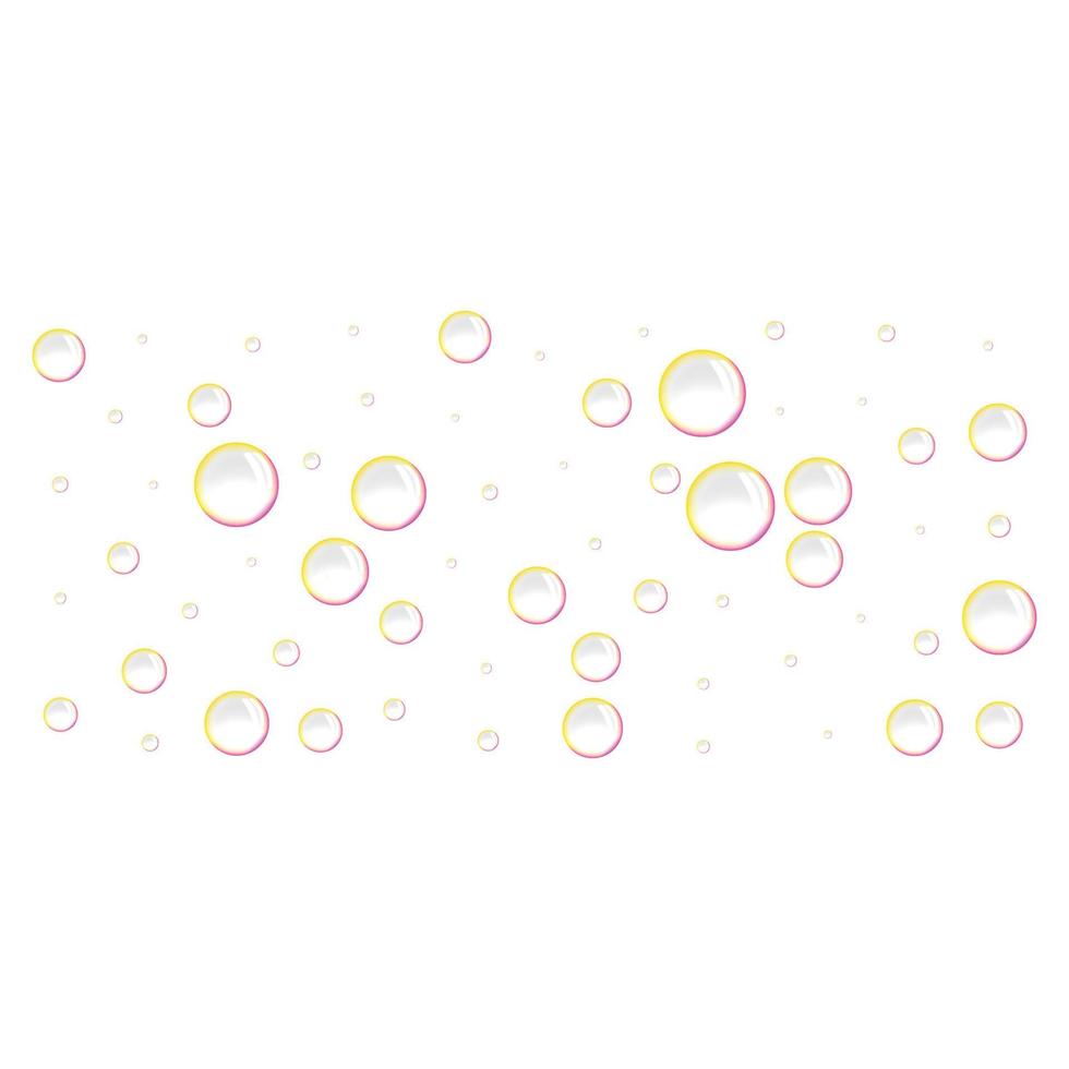 Soap bubbles icon, realistic style vector