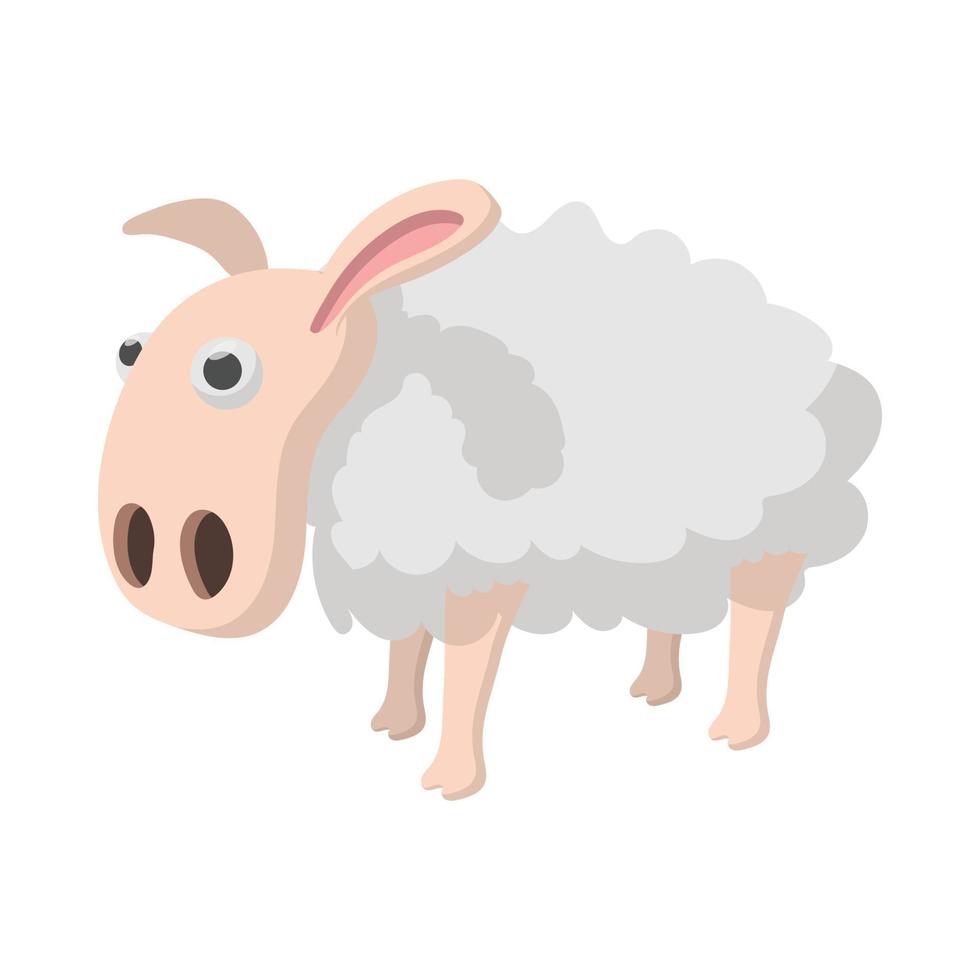 Sheep cartoon icon vector