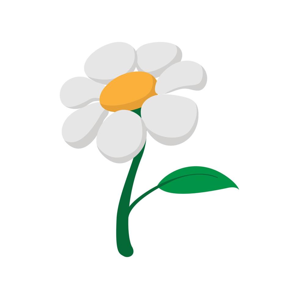 icono de dibujos animados de flores de jardín vector